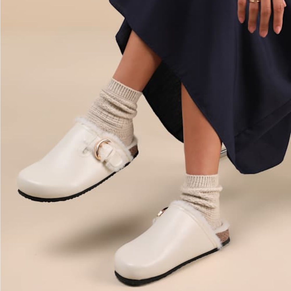 Lulus White Slip-On Clogs